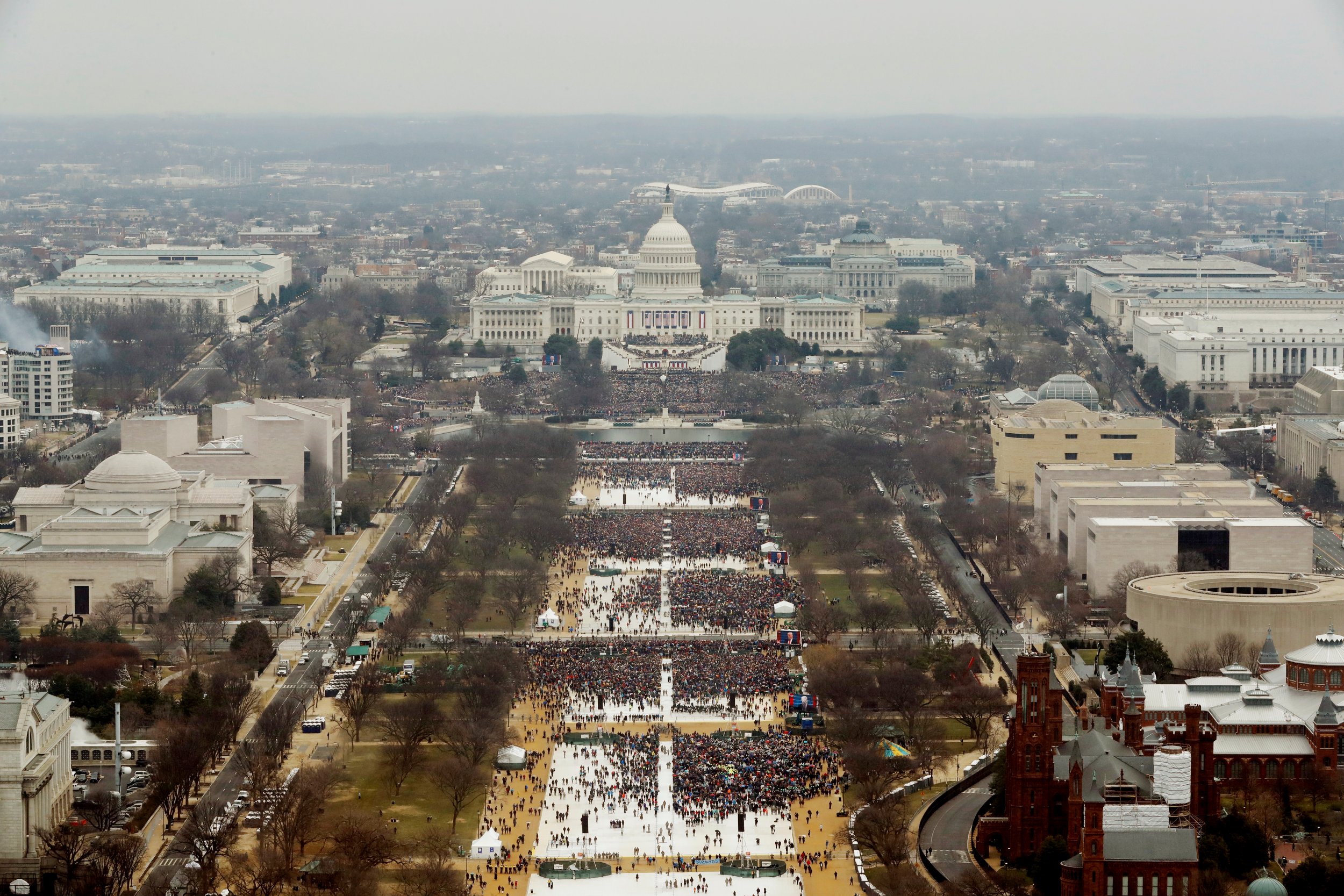Trump Inauguration Photos Cropped to Make Crowd Look Larger, Documents Reveal