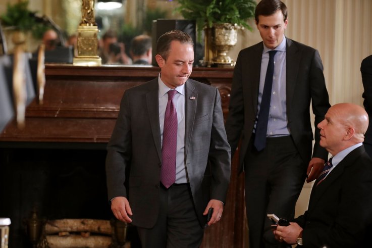 Jared Kushner, Reince Priebus, Donald Trump Jared Kushner, Reince Priebus, Donald Trump