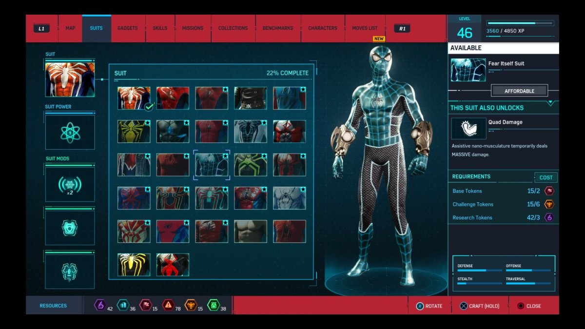 Spider-Man suits list, all powers and unlock requirements