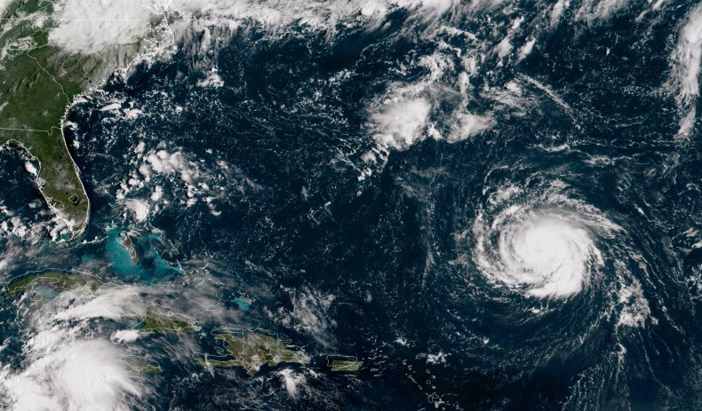 hurricane florence aerial