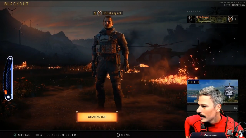 dr disrespect shot stream