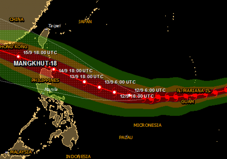 Mangkhut Path