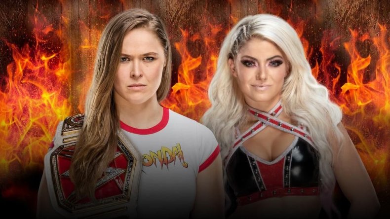 ronda rousey vs alexa bliss hiac 2018