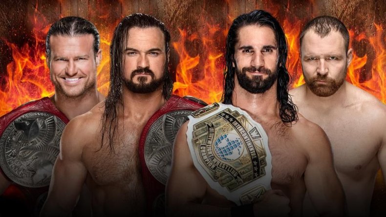 dolph and drew vs seth and dean hiac 2018