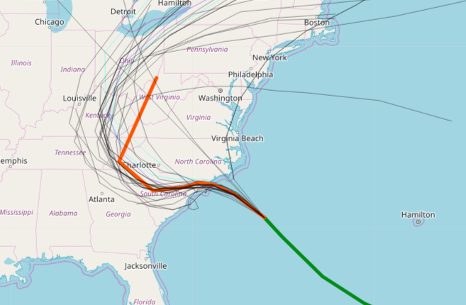 Hurricane Florence Spaghetti Model, Warnings: Where Florence Is Headed ...