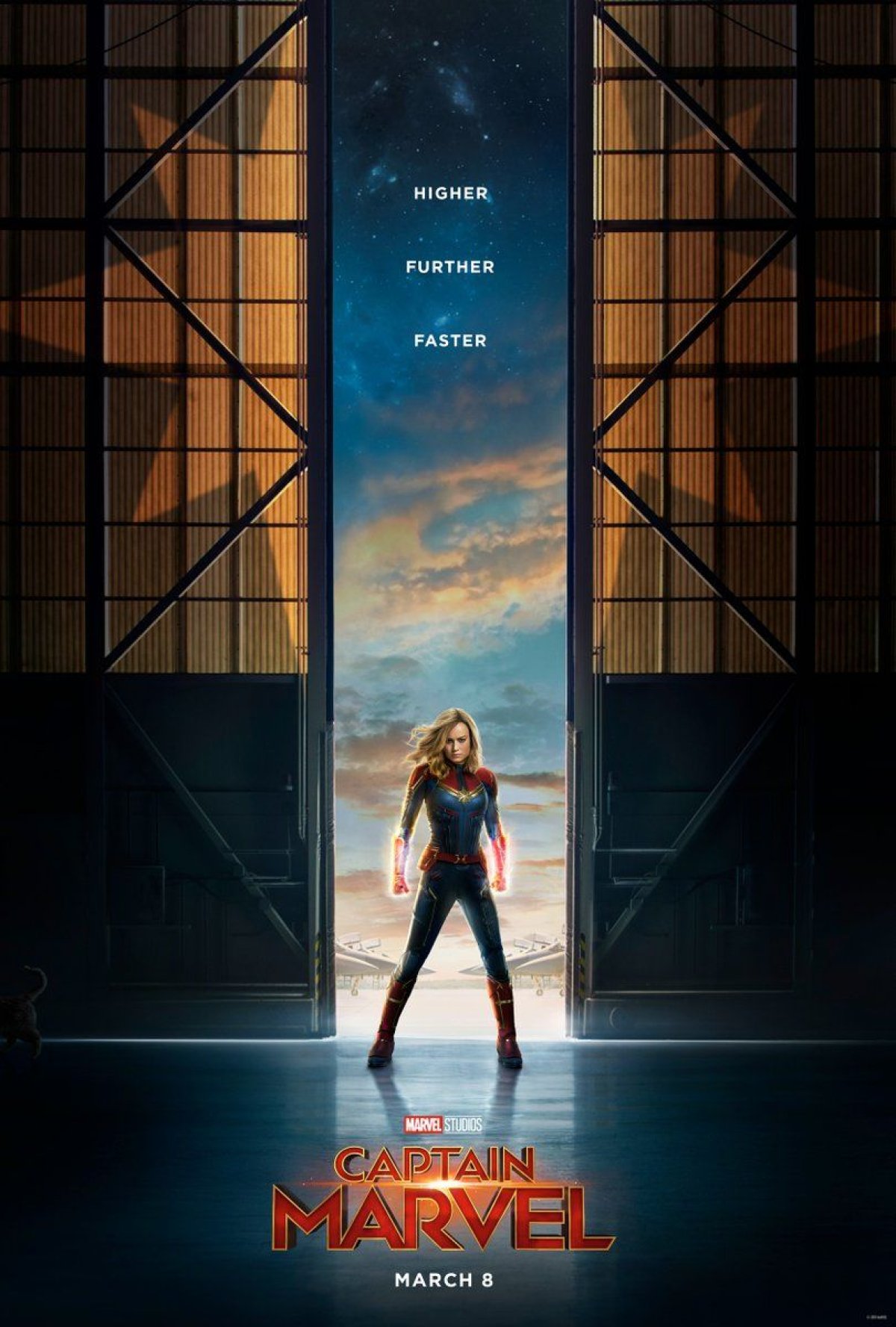 new captain marvel trailer explained poster mohawk, helmet, mask, coulson, shield, explained chewie cat