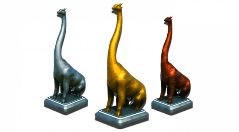 No man's Sky Dino Statues