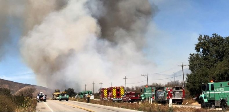 cajon pass fire keenbrook fire kenwood california