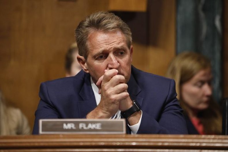 Jeff Flake Kavanaugh vote hearing