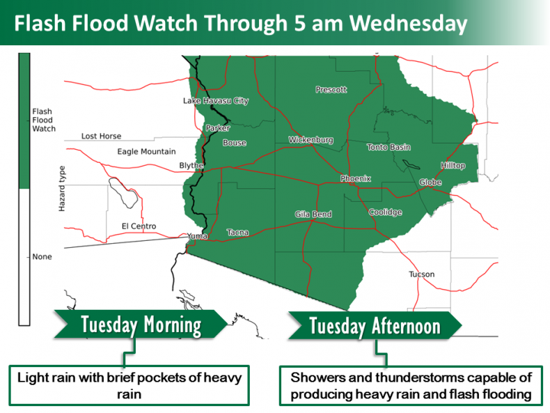 flash flood watch tuesday map
