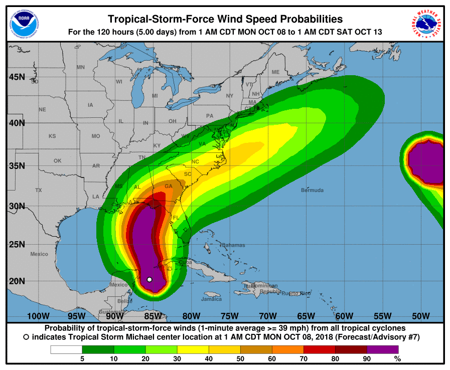 Tropical Storm Michael Track, Path: When Forecast Predicts It Will ...