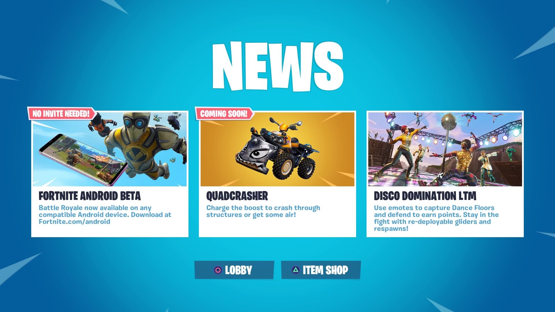 Fortnite New Quadcrasher Atv Vehicle Revealed For Next Update - 