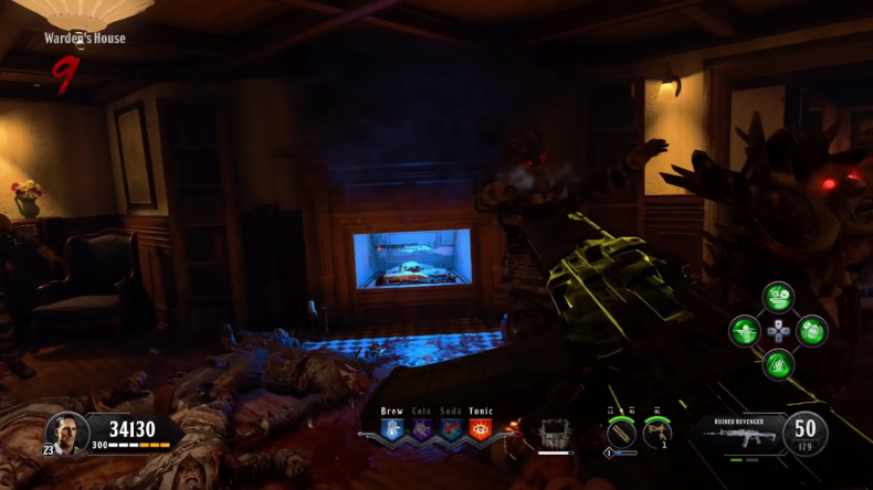 Black Ops 4 Magma blue fireplace