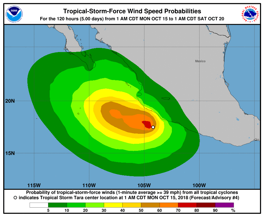 tropical storm tara hurricane tara mexico coast 