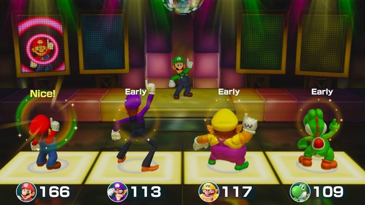 super mario party sound game