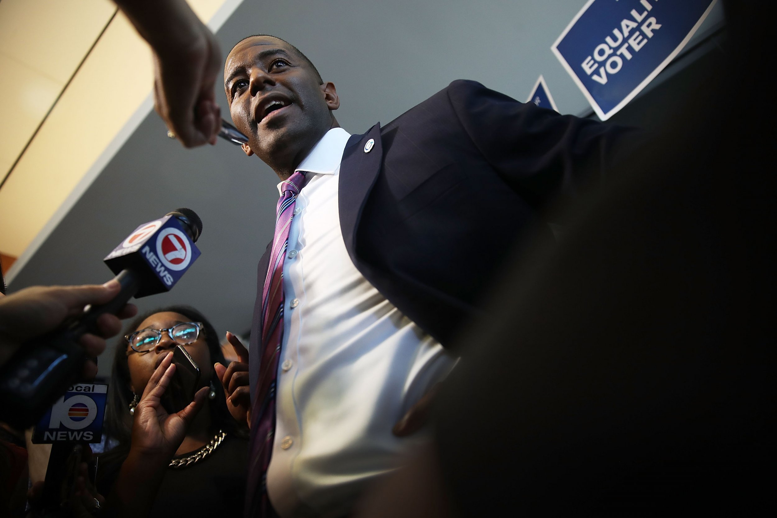 Andrew Gillum Campaign legal threats, tv ads, Ron DeSantis