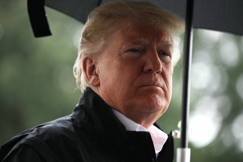 trump face umbrella