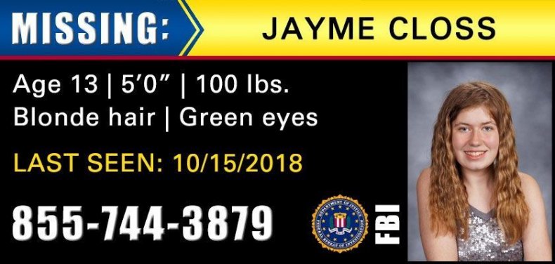Jayme Closs Update FBI Missing Wisconsin