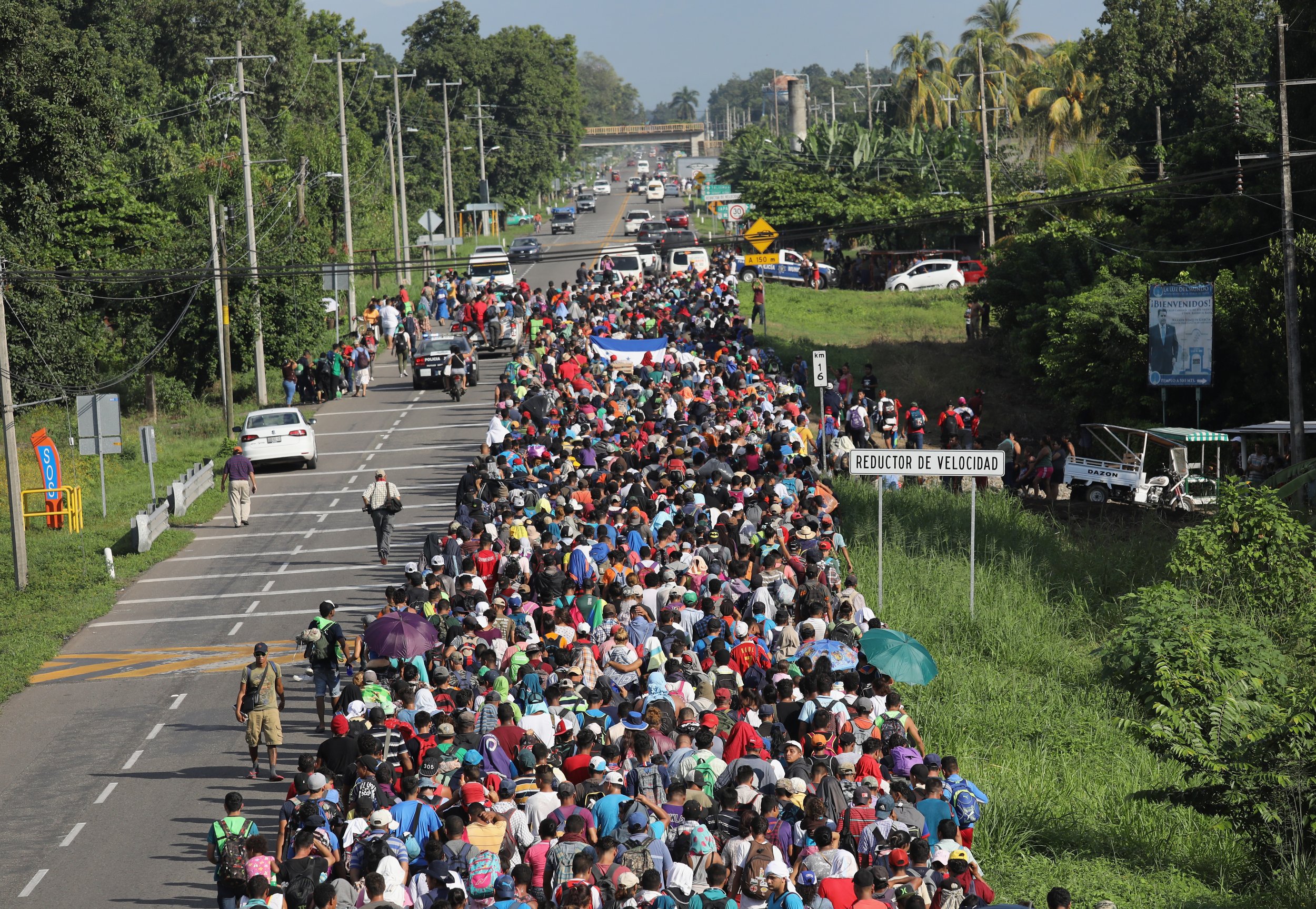 donald trump, migrant caravan