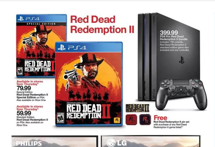 Ps4 pro red dead redemption 2 bundle target Clearance