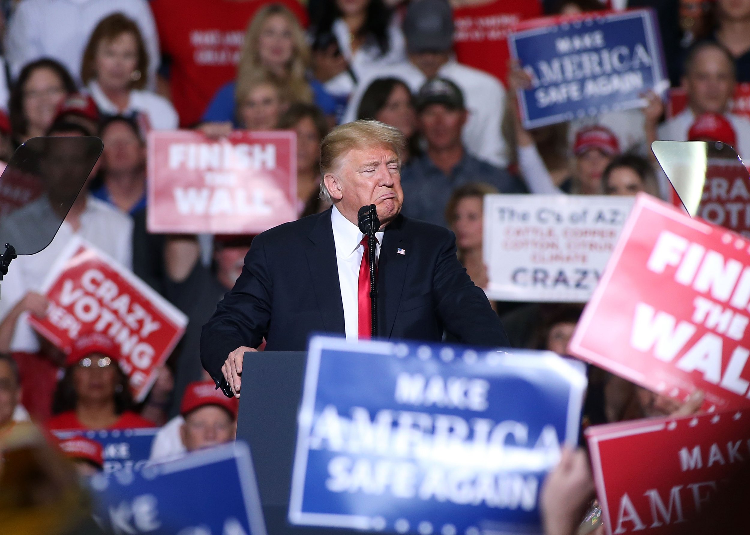 Donald Trump Clashes with Media at chaotic Midterm election Press Conference.