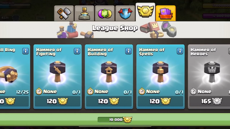 Clash of Clans League Shop Clash of Clans League Shop