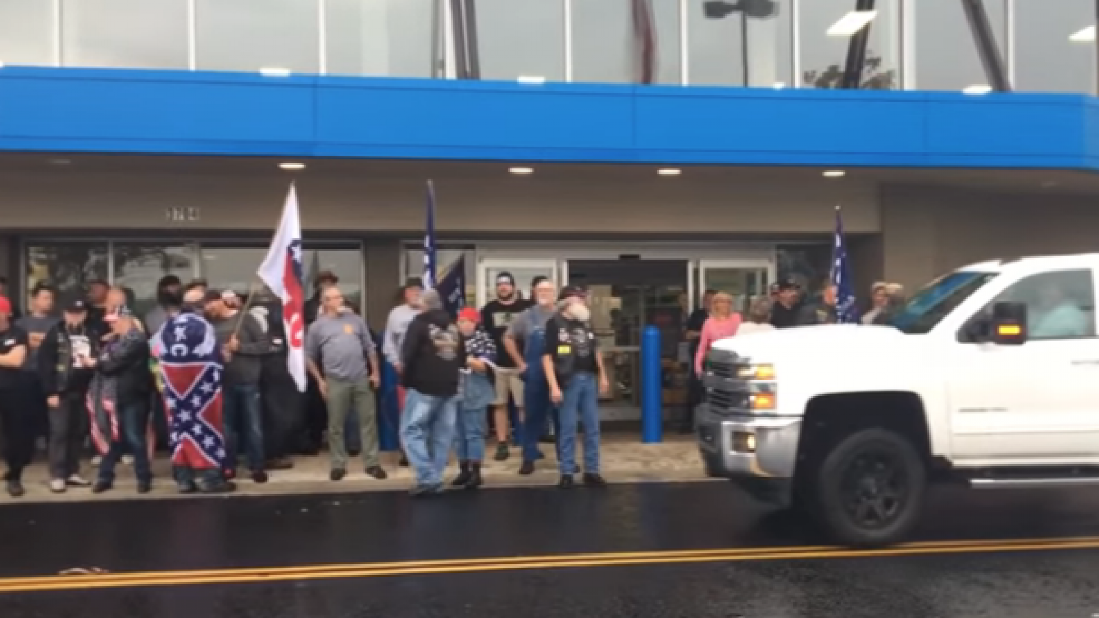 Fake Antifa Facebook Event Lures Dozens Of Trump Confederate Supporters To Defend Store