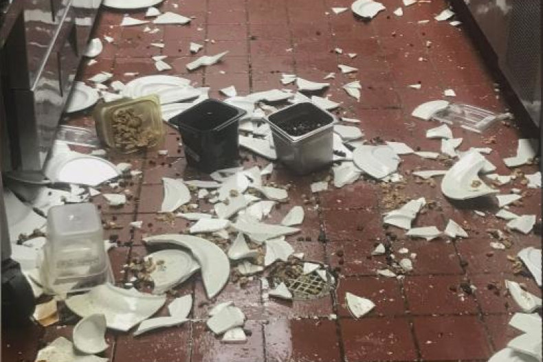 Paris Bakery & Cafe vandalism