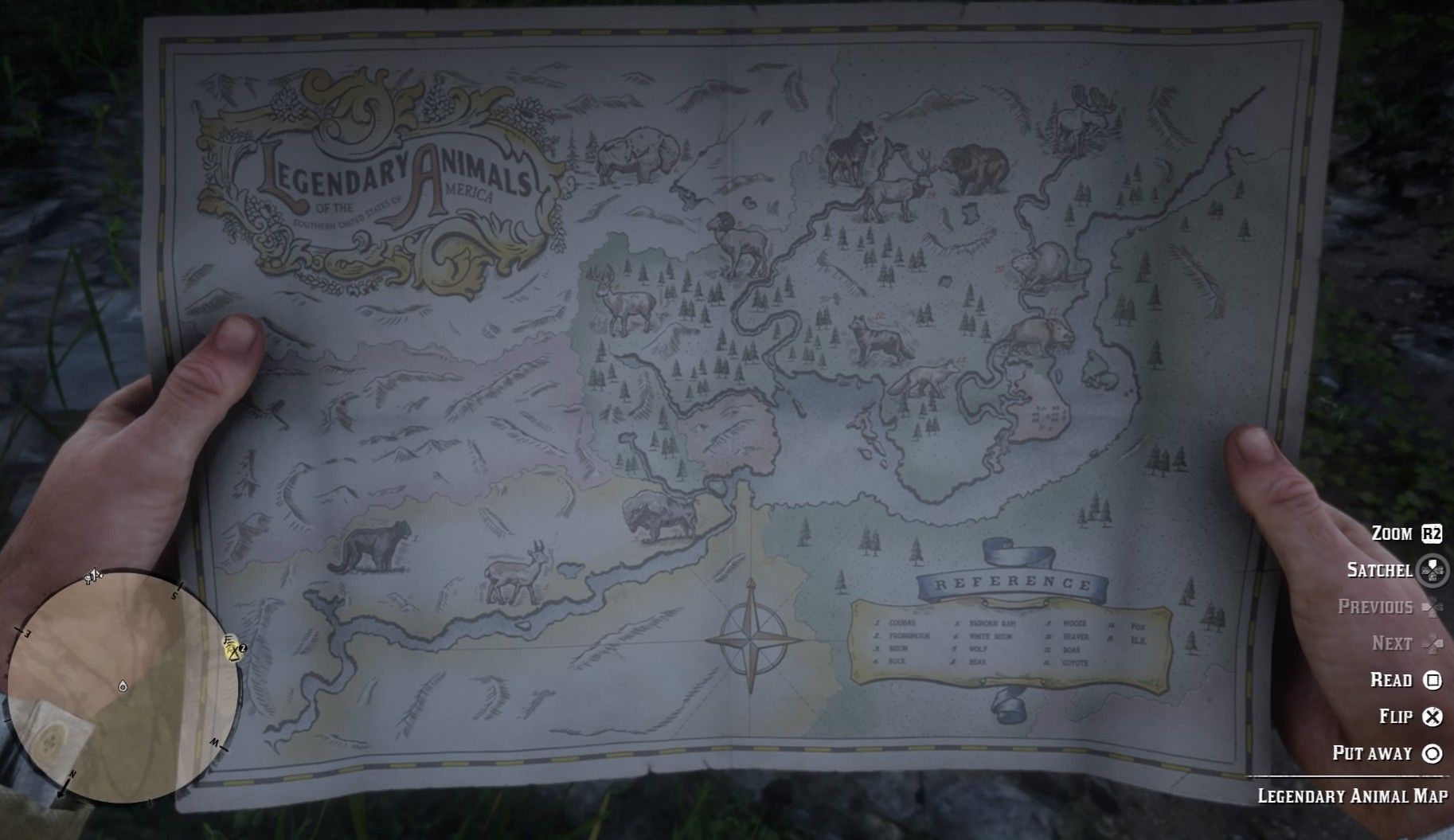 RDR 2 world map