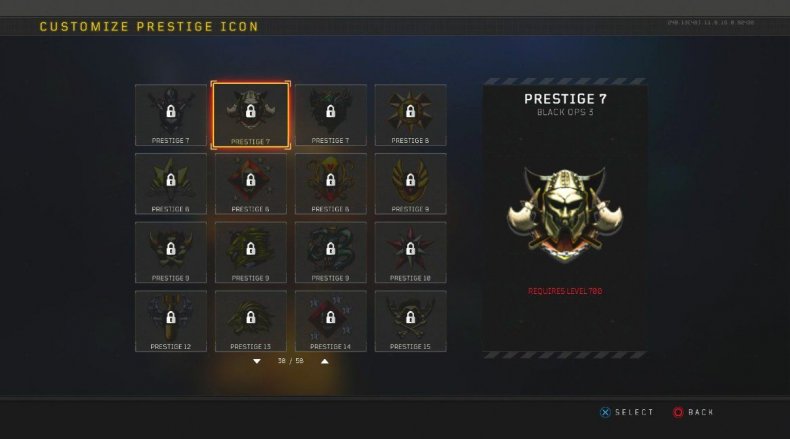 Black Ops 4 Customize Prestige Icon