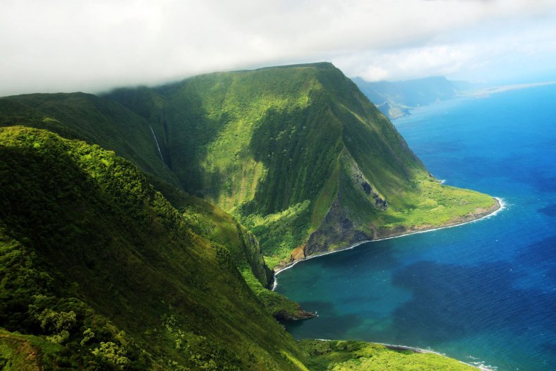 Molokai island coast