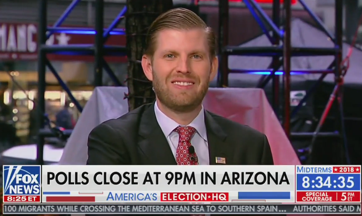 Eric Trump Urges Army Of Trump To Vote For Republicans Says Obama Taking Credit For Fathers 