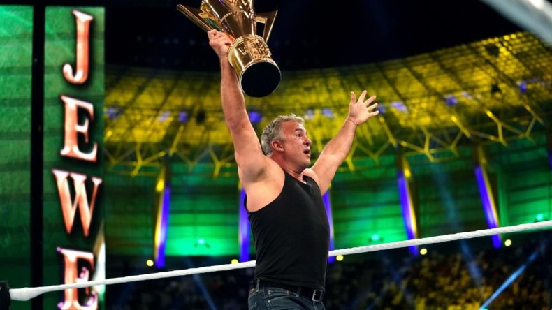 shane mcmahon wins world cup crown jewel wwe