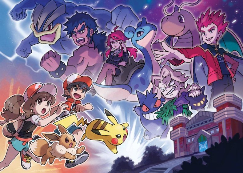 eliter four pokemon lets go artwork