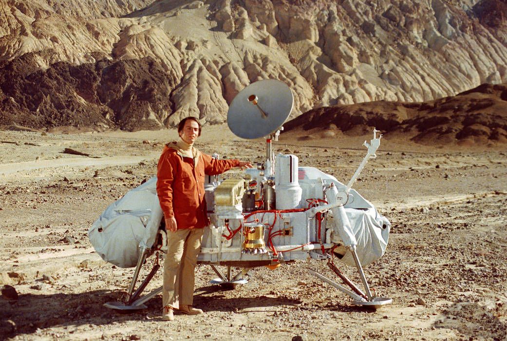 carl sagan with viking