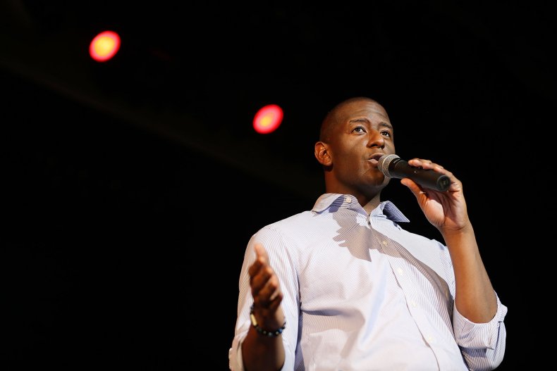 Andrew Gillum Says Donald Trump is 'Embarrassing to Democracy' election florida