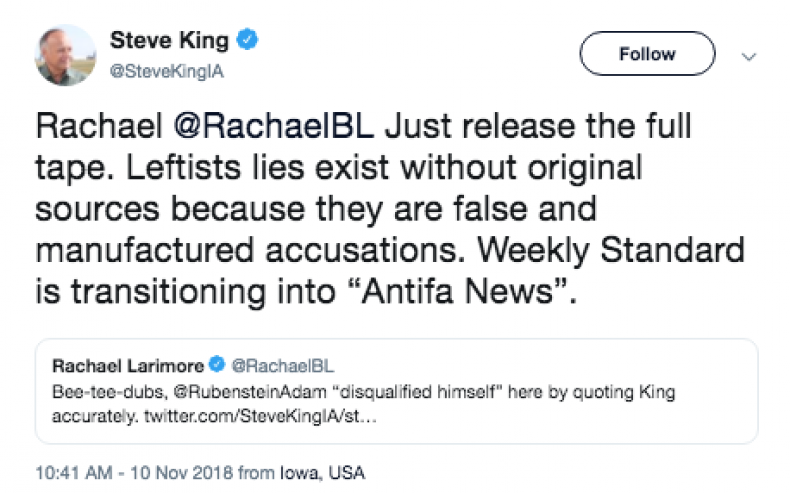 Steve King Twitter