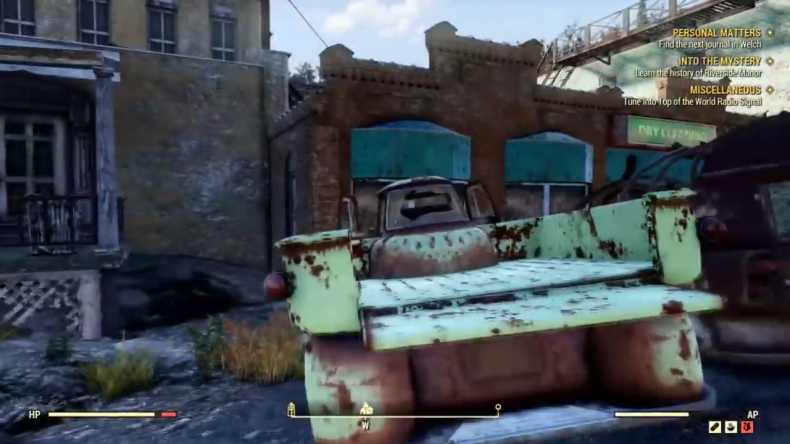 Fallout 76 Power Armor location mothman brown car Fallout 76 Power Armor location mothman brown car
