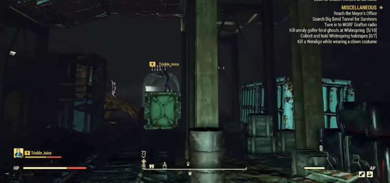 Fallout 76 Power Armor location big bend tunnel white box Fallout 76 Power Armor location big bend tunnel white box