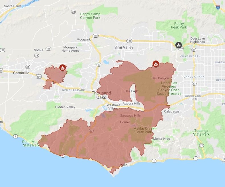 Woolsey and Hill Fire