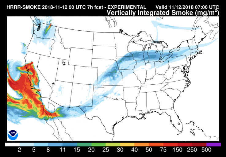 smoke map california