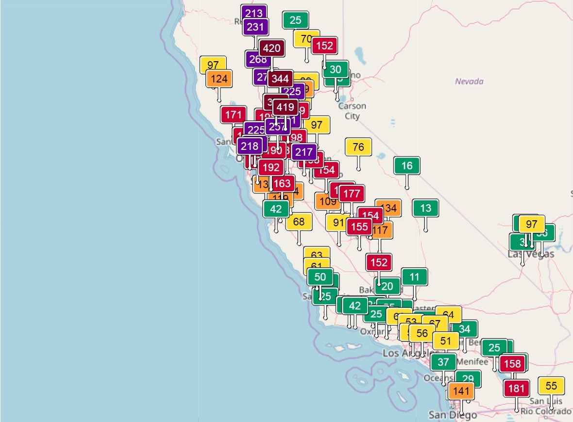 air quality map california