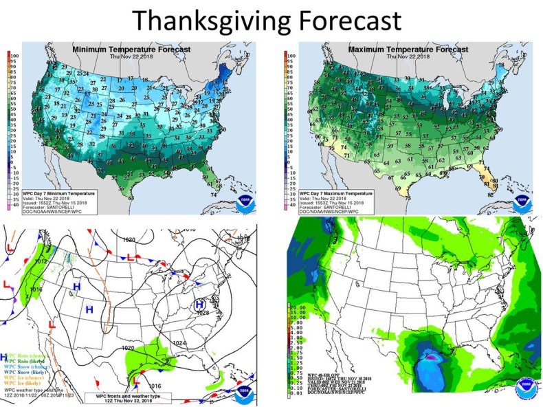 thanksgiving forecast