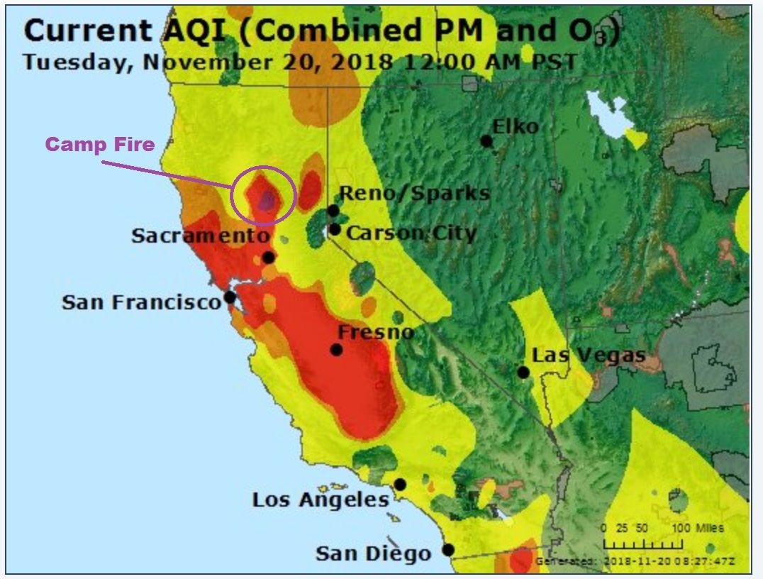 Los Angeles Air Quality Map - Maping Resources