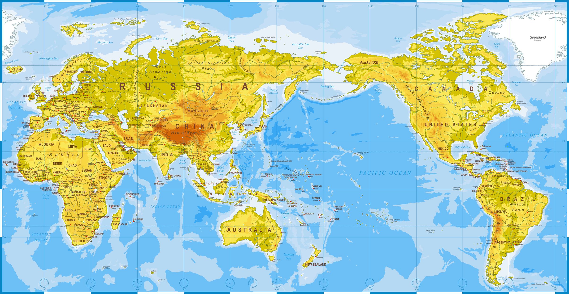 Elemental Nations Map   Pacific Ocean Map 