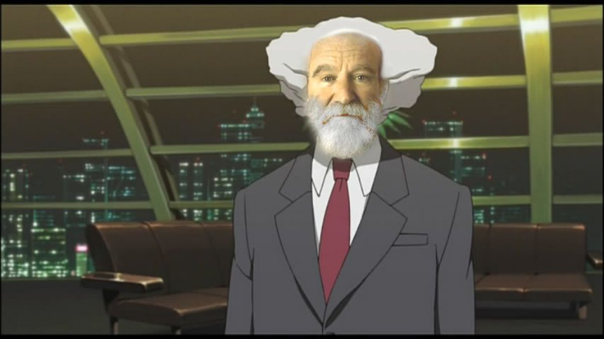 robin williams evangelion anime chief ghost shell