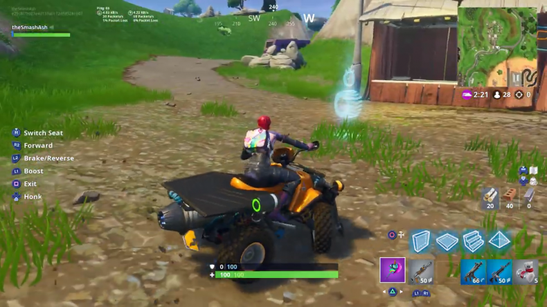 Fortnite Vehicle Timed Trial Racetrack