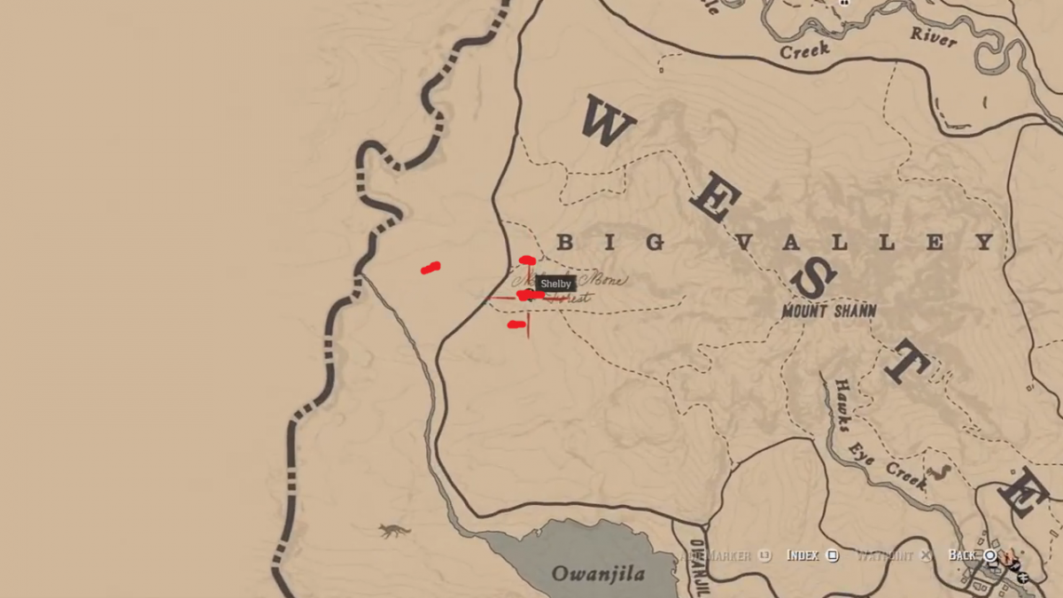 Red Dead Redemption 2 location treasure maps online 