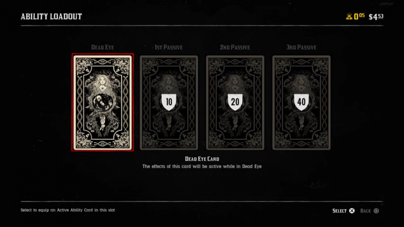 Red Dead Online ability cards
