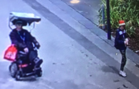 Wheelchair and suspect